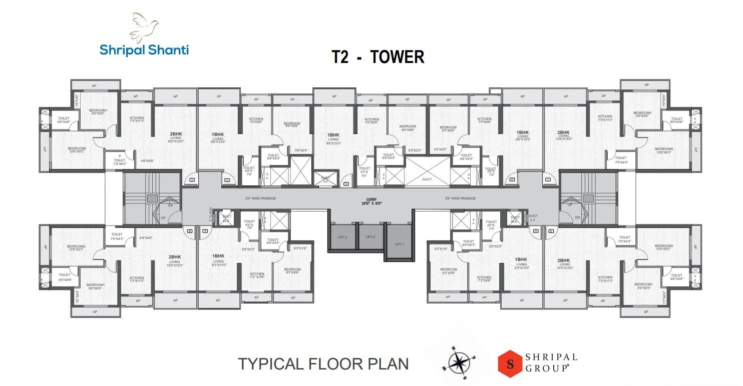 Shripal Shanti Tower II Master Floor Plan